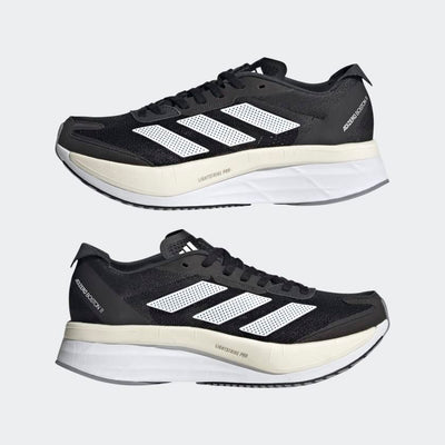 adidas Women's Adizero Boston 11 6.5 Black/White/Grey