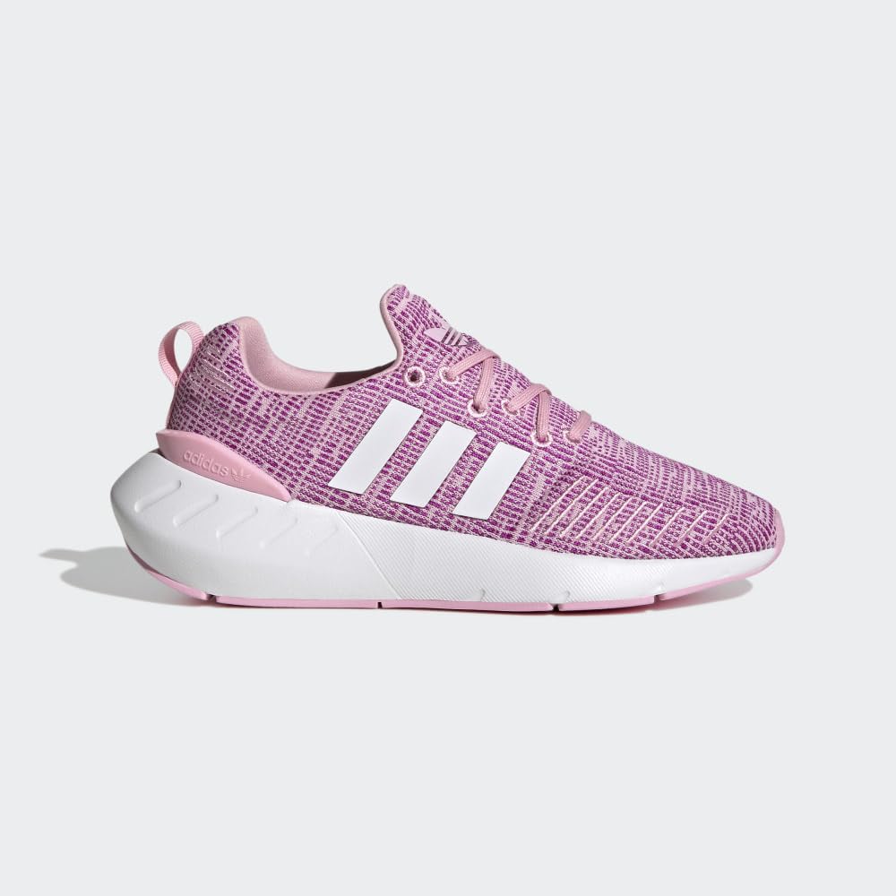 adidas Unisex-Child Swift Run 22 Sneaker 4 Big Kid True Pink/White/Vivid Pink