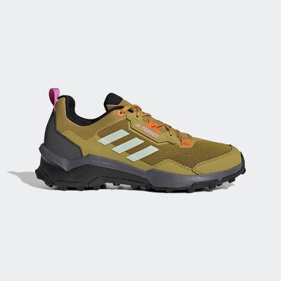 adidas Mens Terrex Ax4 Hiking Hiking Sneakers Shoes - Blue 12 Pulse Olive/Linen Green/Impact Orang