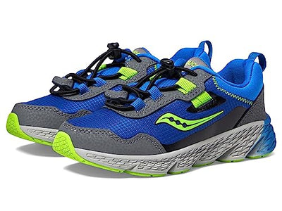 Saucony Boy's Wind Shield 3.0 (Little Kid/Big Kid) Blue/Green 2 Little Kid M