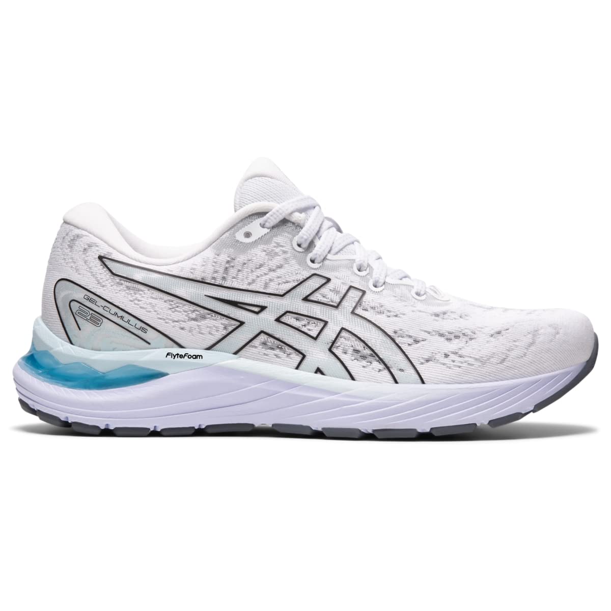 ASICS Women's Gel-Cumulus 23 Running Shoe 5.5 White/Black