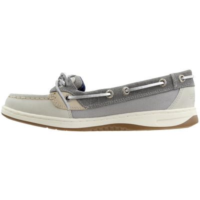 Sperry Womens Angelfish Linen Boat Flats Casual - Grey - Size 8.5 B