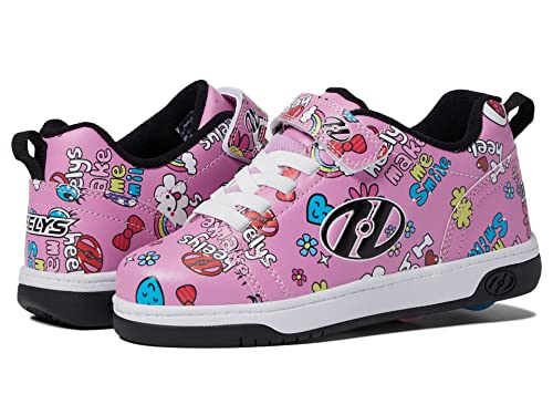 HEELYS Girl's Dual Up X2 (Little Kid/Big Kid/Adult) Pink/Black/Multi 13 Little Kid M