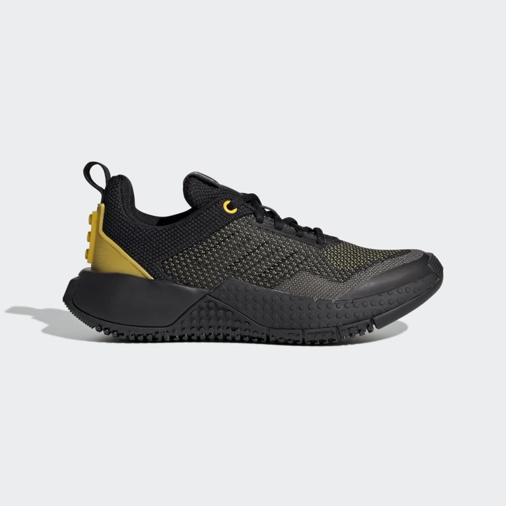 adidas Lego Sport Pro J Kids Unisex Running Shoes (Black/Yellow, 6)