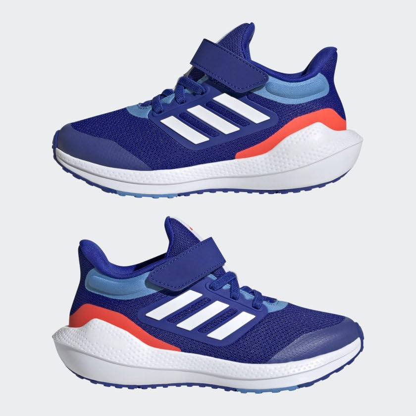 adidas Ultrabounce Running Shoe, Lucid Blue/White/Pulse Blue (Elastic), 2 US Unisex Little Kid