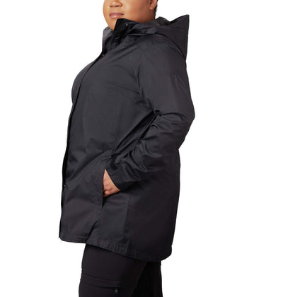 Columbia Women's Plus Size Splash A Little II Jacket, Black, 3X