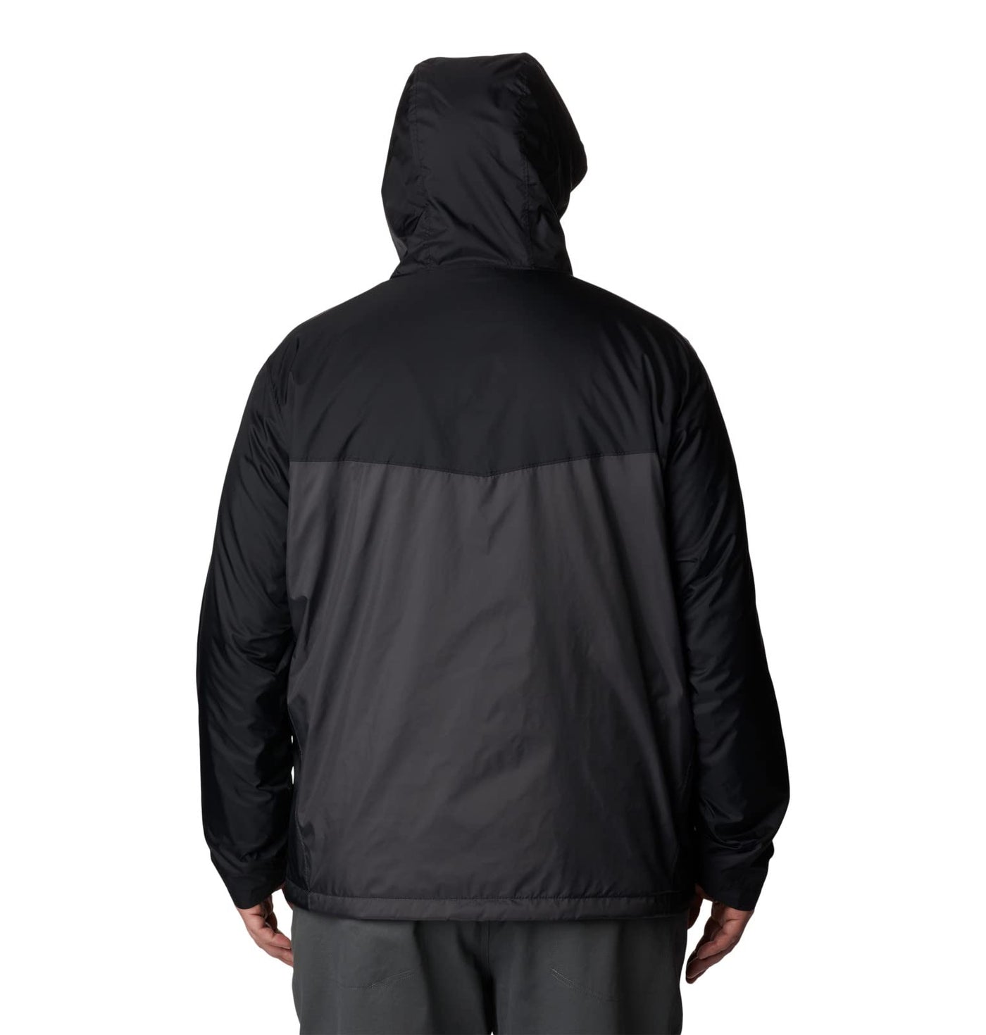 Columbia Men’s Glennaker Sherpa Lined Rain Jacket, Waterproof Black/Shark Large