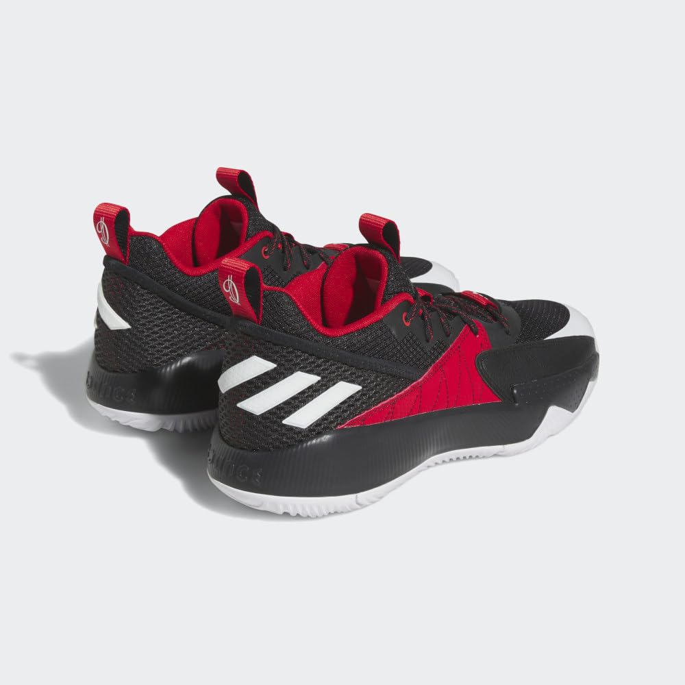 adidas Unisex Dame Certified Basketball Shoe, Better Scarlet/White/Black, 8.5 US Men