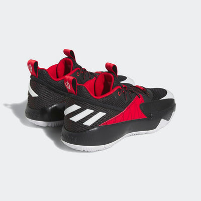 adidas Unisex Dame Certified Basketball Shoe, Better Scarlet/White/Black, 8.5 US Men