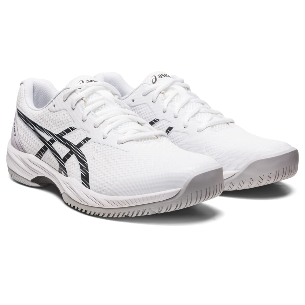 ASICS Men's Gel-Game 9 Tennis Shoes, 14, White/Black