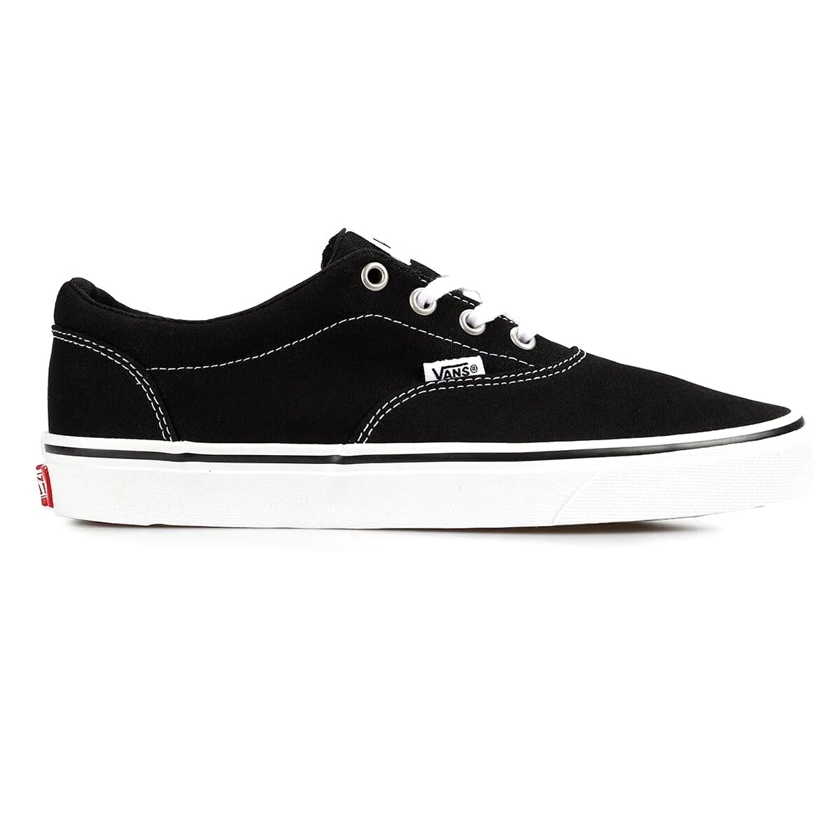 Vans Men's Doheny Decon Suede Sneaker 8.5 Canvas Black White