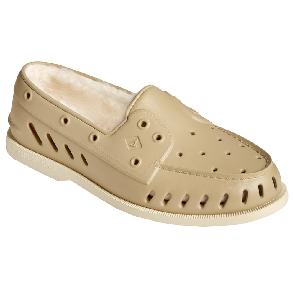 Sperry Mens AO Float Cozy Lined Slip On Casual Shoes - Beige - Size 8 M