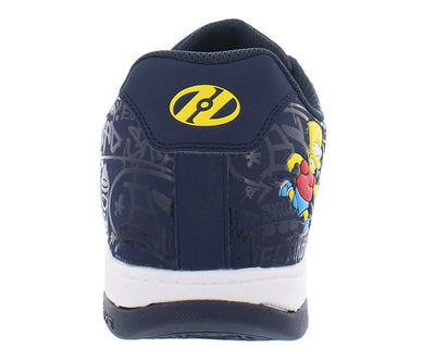 HEELYS Men's The Simpsons Split Wheels Skate Sneaker Shoes (11, Numeric_11) Navy Canvas