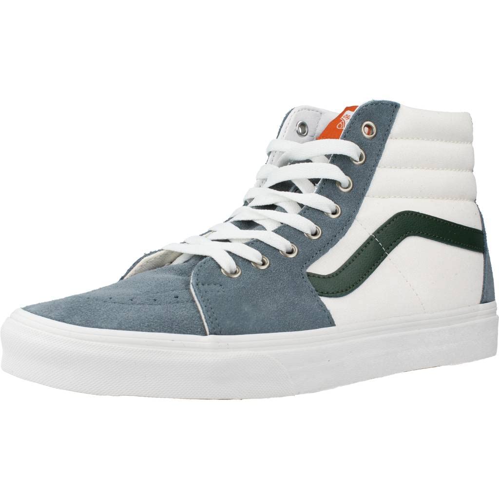 Vans UA SK8-Hi Varsity Canvas Blue/Green, Men US Size 9