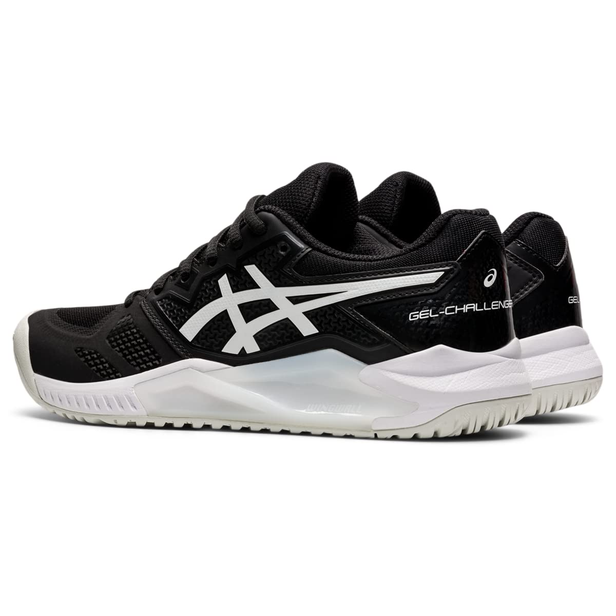 ASICS Women's Gel-Challenger 13 Tennis Shoes, 12, Black/White