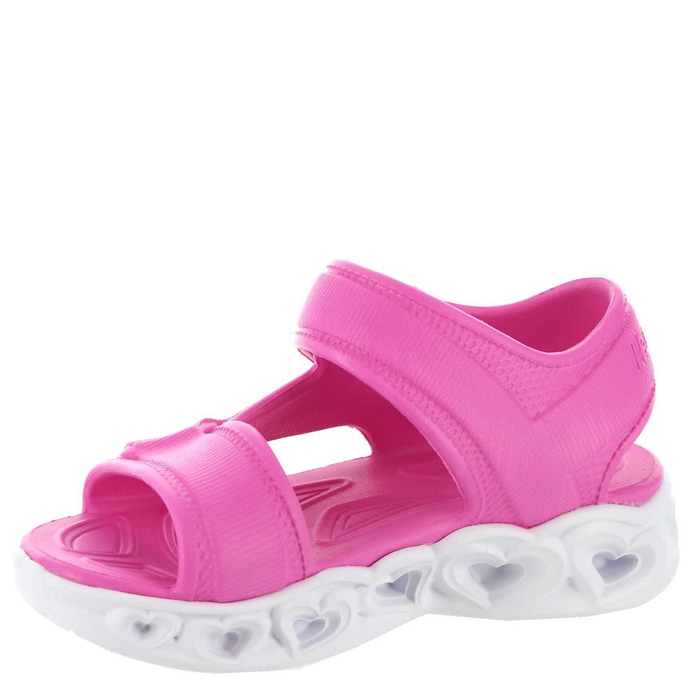 Skechers Foamies Heart Lights Sandal 308045N Girls' Infant-Toddler Sandal 10 Little Kid Pink