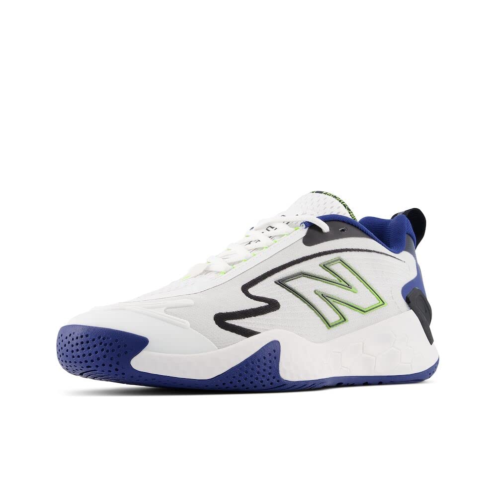 New Balance Men's Fresh Foam X Ct-Rally Tennis Shoe, White/Navy, 10.5