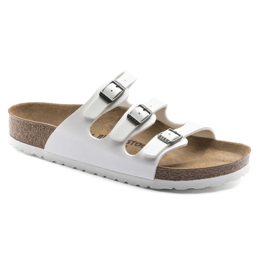 Birkenstock Florida Sandals WHITE BIRKO-FLOR EU 41 / US 10-10.5