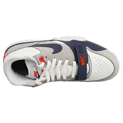 Nike Men's Air Trainer 1 Basketball Shoes, White/Midnight Navy/Medium Gre, 10