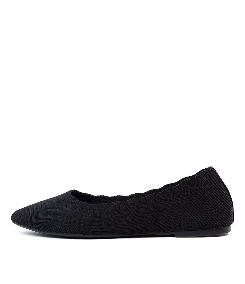 Skechers womens Cleo - Bewitch Wide Ballet Flat, Black, 8.5 Wide US