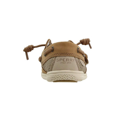 Sperry Unisex-Child Shoresider Jr Boat Shoe 8.5 Little Kid Linen/Oat