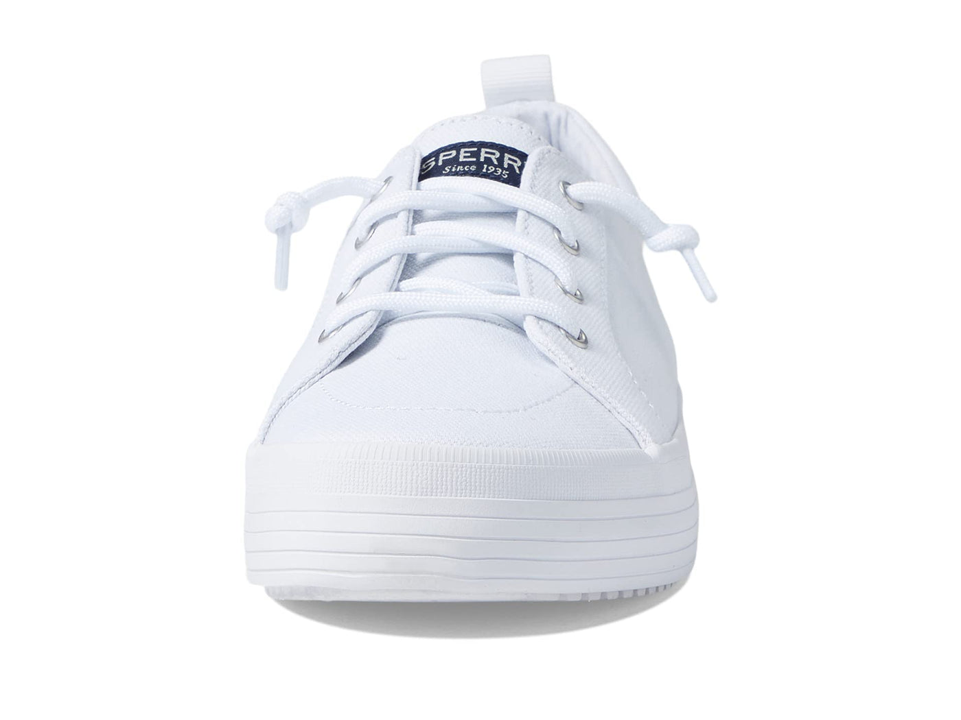 Sperry Crest Vibe Platform Sneaker, White, 4 US Unisex Big Kid