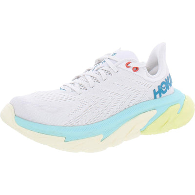 HOKA ONE ONE Women's Clifton Edge Road Running Shoe 8.5 Blanc De Blanc/Blue Tint