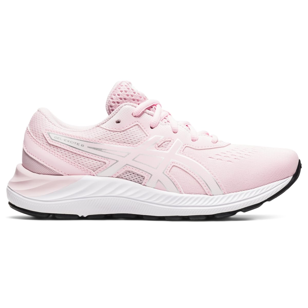 ASICS Girl's, Gel-Excite 8 Running Shoe - Little Kid & Big Kid Pink Silver 1 M