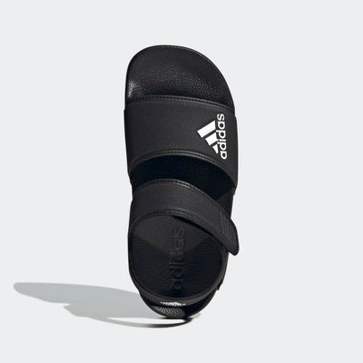 adidas Adilette Sandals, Core Black/White/Core Black, 4 US Unisex Big Kid