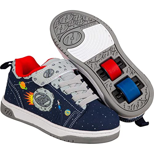 HEELYS Boy's Dual Up x2 (Little Kid/Big Kid) Navy/Gray/Multi Space 3 Little Kid M