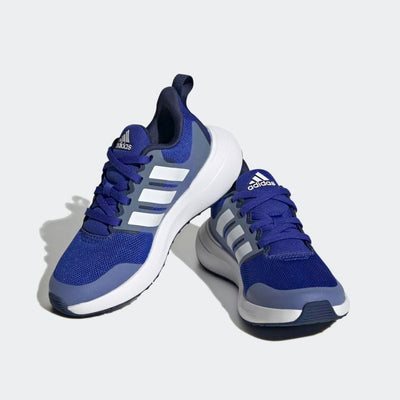 adidas Fortarun 2.0 Cloudfoam Elastic Lace Shoes 4.5 Big Kid Lucid Blue/White/Blue Fusion