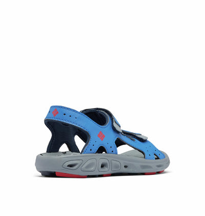 Columbia Unisex-Child Techsun Vent Sandal Sport Big Kid (8-12 Years) 4 Big Kid Stormy Blue, Mountain Red