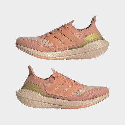 adidas Ultraboost 21 Running Shoes Women's, Pink, Size 10