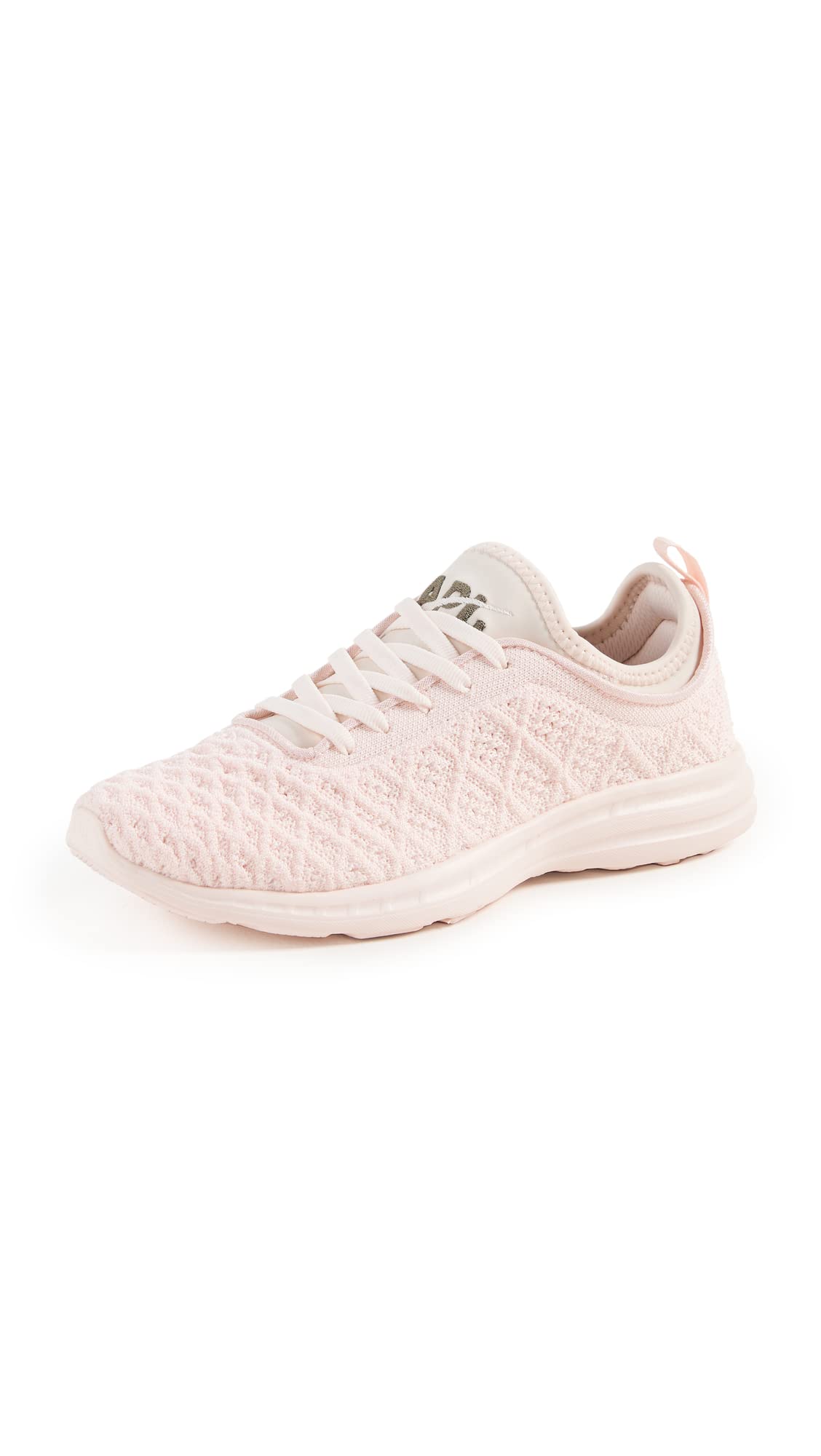 APL: Athletic Propulsion Labs Women's TechLoom Phantom Sneakers, Creme/Fatigue, Pink, 8 Medium US