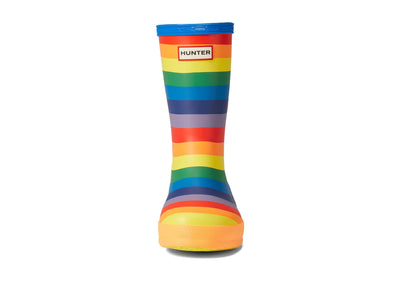 Hunter Little Kids Original First Classic Rainbow Print Rain Boot, Multicoloured, 12