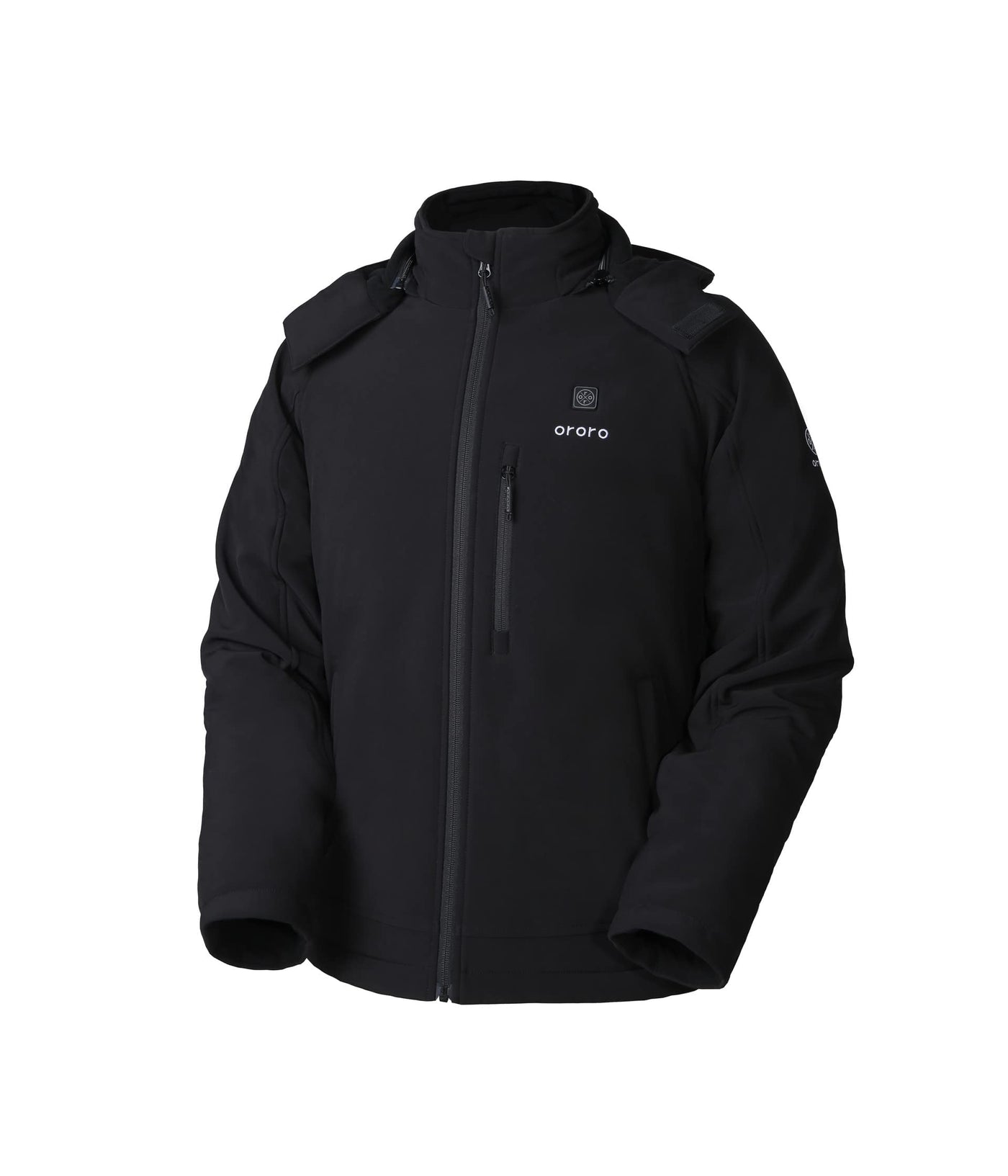 ORORO Men's Classic Heated Jacket Black LG One Size