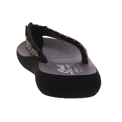 Skechers Cali Asana119277 Flip Flop Womens Sandal 7 BM US BlackMulti