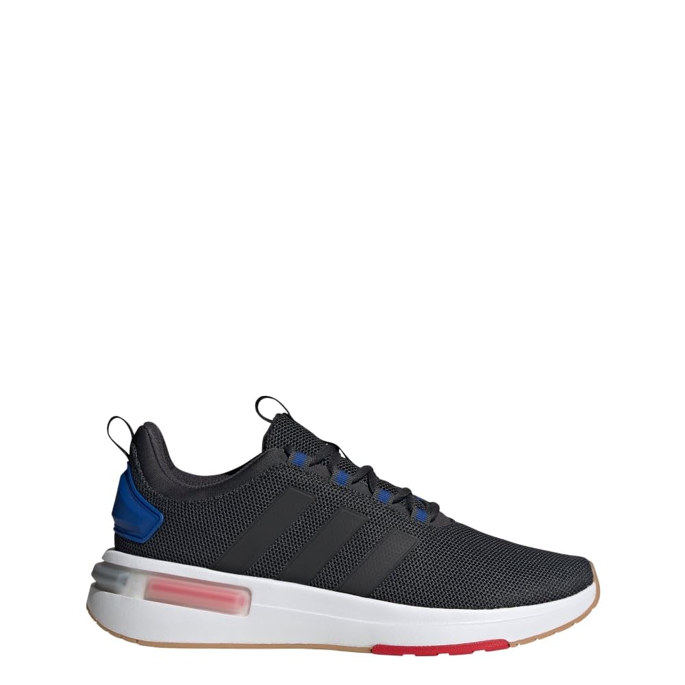 adidas Men's Racer TR23 Sneaker, Carbon/Black/Team Royal Blue, 8