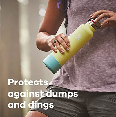 Hydro Flask Flex Boot - Accessory Silicone Water Bottle Protector - Dishwasher Safe, BPA-Free, Non-Toxic, Medium,Dew