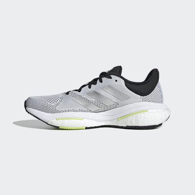 adidas Solar Glide 5 White/Silver Metallic/Pulse Lime 7 B (M)