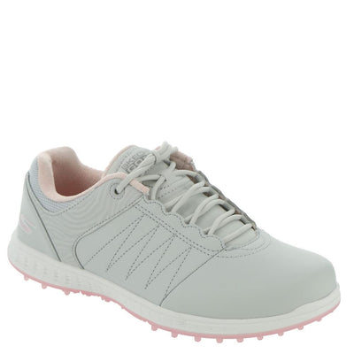 Skechers Women's Go Pivot Spikeless Golf Shoe Sneaker 8.5 Light Gray/Pink