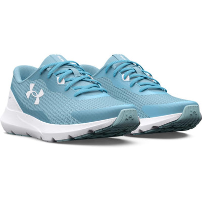 Under Armour Women's Surge 3 Running Shoe 8 (400) Blizzard/White/White