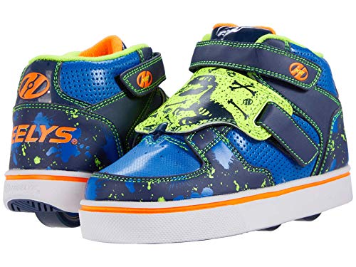 HEELYS Boy's Tornado (Little Kid/Big Kid/Adult) Blue/Navy/Bright Yellow 1 Little Kid M