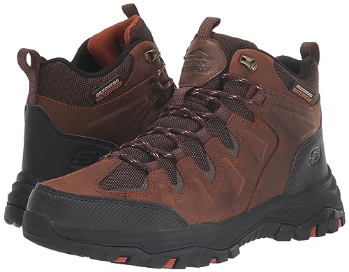 Skechers USA Men's Men's Rickter-Branson Hiking Boot, CDB (Dark Chocolate), 11.5 Wide