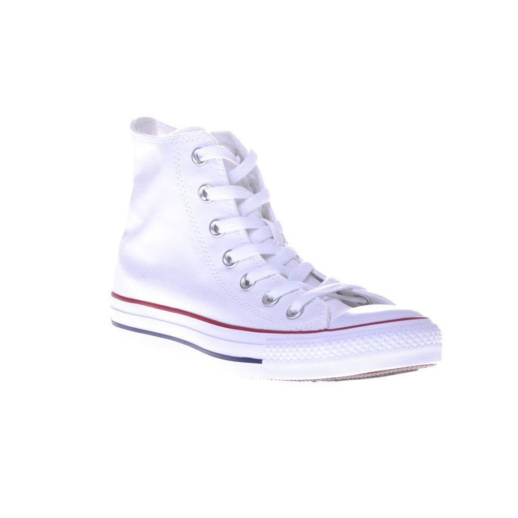 Converse Mens All Star Hi Top Chuck Taylor Chucks Sneaker Trainer - Optical White - 8