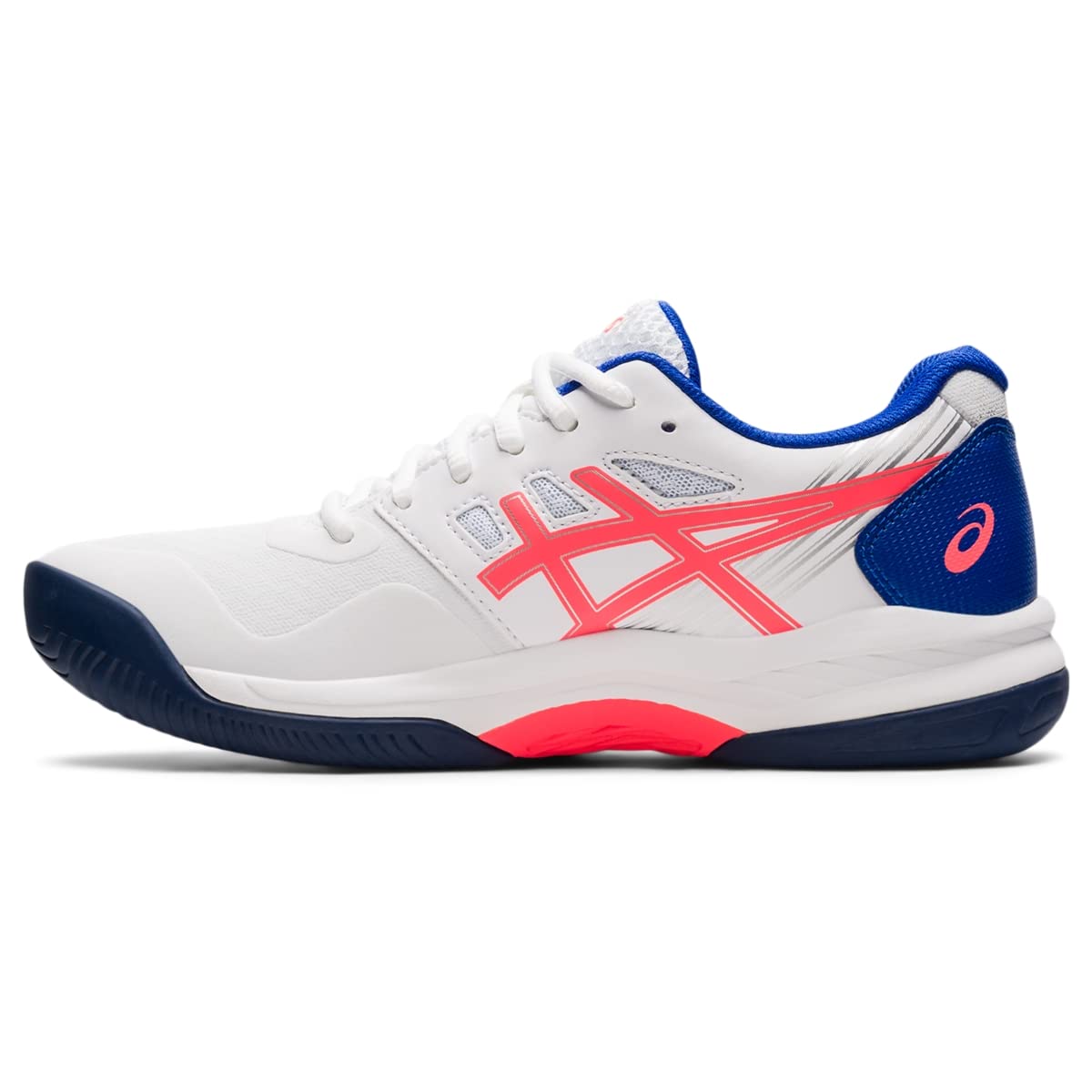 ASICS Women's Gel-Game 8 Tennis Shoes, 8.5, White/Blazing Coral