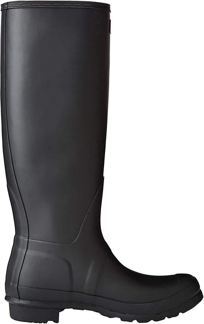 Women's Hunter Boots Original Adjustable Back Snow Rain Water Boots Unisex - Black - 5-35/36