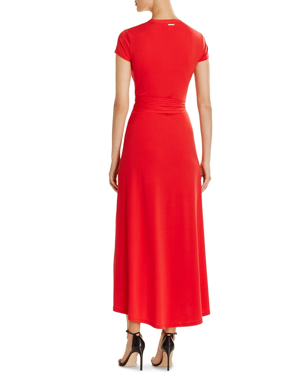 Michael Michael Kors womens Cap Sleeve Wrap Maxi Dress X-Small Geranium