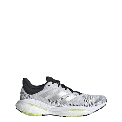 adidas Solar Glide 5 White/Silver Metallic/Pulse Lime 7 B (M)