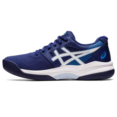 ASICS Women's Gel-Game 8 Tennis Shoes, 12, Dive Blue/White